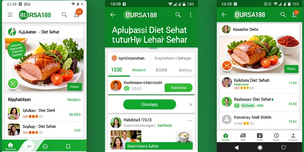 Tampilan antarmuka BURSA188 yang ramah pengguna untuk Diet Sehat.