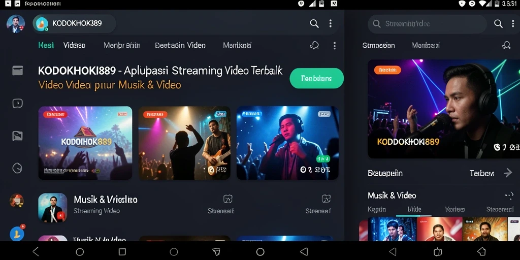 Tampilan antarmuka <strong>KODOKHOKI889</strong> yang menarik dan fungsional untuk streaming video.