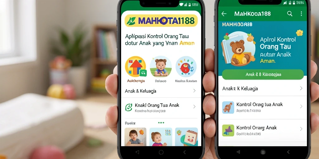 Tampilan utama MAHKOTA188 dengan fitur kontrol orang tua yang lengkap.