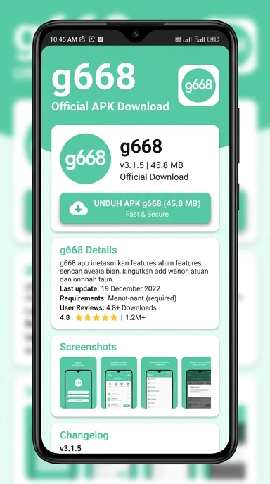 Unduh dan Instal g668 APK Resmi untuk Android