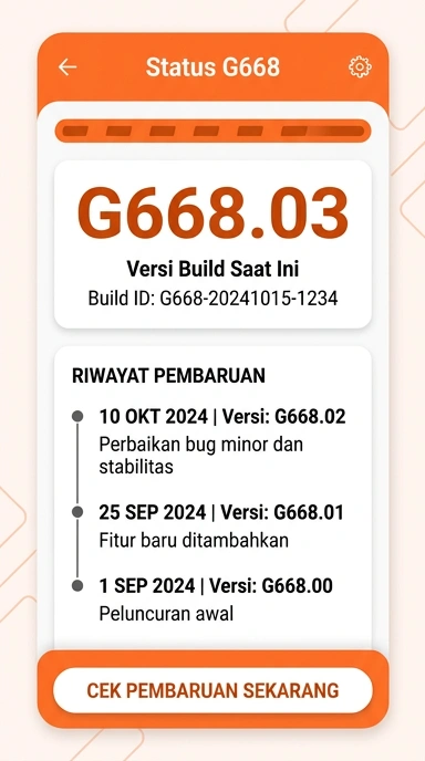 Riwayat Versi G668 untuk Pengguna Android